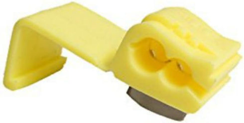 AKOAK 50 Pack 12-10 Gauge Yellow Double Run Solderless Wire Connectors, Quick Splice Electrical Wire Splice Connectors