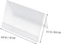 LALAFINA Acrylic Double-sided Seat Card Display Card for Acrylic Table Change Lightweight Practical Design Suitable