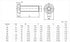 50pcs M4 x 10mm Button Head Socket Cap Screws, 304 Stainless Steel Allen Hex Button Head Screws