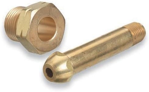 CGA-510 Nut & 3" Nipple, Regulator Inlet Fittings (Propane Acetylene) by SuperiorProducts