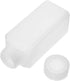 5Pcs 4.06oz Plastic Bottles, Lab Chemical Reagent Bottles 25ml Small Mouth Square Sample Storage