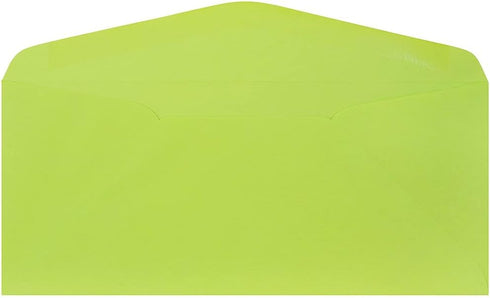 JAM PAPER #9 Business Colored Envelopes - 3 7/8 x 8 7/8 - Ultra Lime Green - 50/Pack by JAM Paper