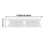 ACME 10 Inches, SPARTA Plastic Floor Scrub Brush, Brush Head Only, Deck Brush with Standard Thread Fitting for Deck