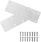 2 Pcs Stainless Flat Straight Brace Bracket 2 MM Thickness Metal Flat