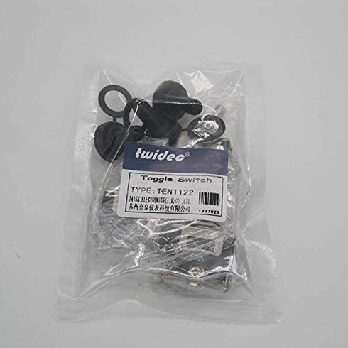 Twidec 3Pcs Heavy Duty Rocker Toggle Switch - 16A 250V AC SPDT 3 Position 3 Pin ON/Off/ON with Metal Boot Cap