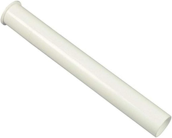 Danco 94020 White Flanged Tailpiece, 1-1/2 x 12-Inch, Plastic for Direct Connect Tubes