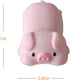 Cute Wrist Rest Support for Mouse, Ergonomic Kawaii Office Supplies Slow Rising PU Mouse Pad (Pink Pig)