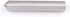 Trolleyshop Round Diamond Pen Dresser Grinder Shank, 1pc Silver 9.4 x 49mm/3/8" x 2" Grinding Wheel Single Point