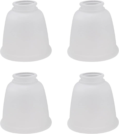 Aspen Creative 23045-4 Transitional Style Bell Shaped Frosted Replacement Glass Shade, 2-1/8" Fitter Size,