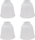 Aspen Creative 23045-4 Transitional Style Bell Shaped Frosted Replacement Glass Shade, 2-1/8" Fitter Size,