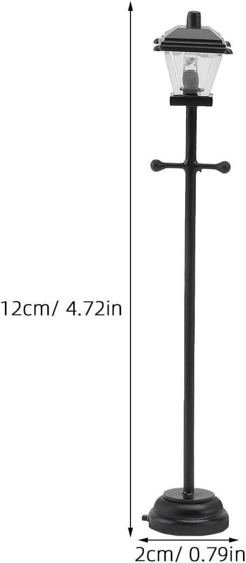 1:12 4.5 Inch BESPORTBLE Christmas Village Accessories - Christmas Mini Street Light Models Dollhouse Lamp for Kids