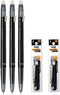 Pilot FriXion Ball Slim 038 Retractable Erasable Gel Ink Pen, 0.38mm, Black Ink, 3 Pens & 6 Refills