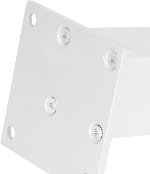 4Pcs 120mm Adjustable Square Cabinet Legs, Aluminum Alloy with Rotating Knob for Height Adjustment, for Cabinet Shelf