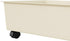 Under Desk Rolling Cart,Strong Plastic Space Saving Handle Design Storage Trolley for Office Dormitory Bedroom