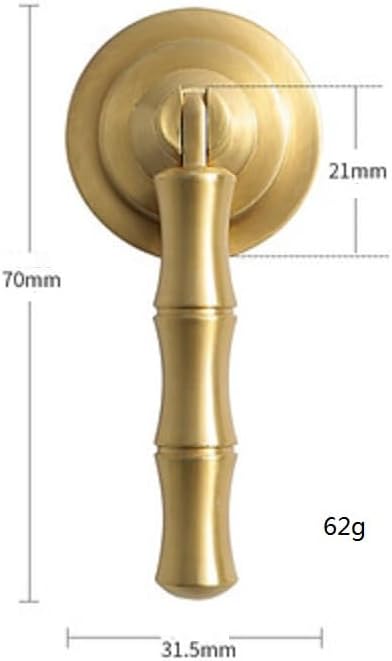 SANCHAKOU 2 Pack 70 31.5 21Mm Dresser Pulls Chinese Pendant Shoe Cabinet Bedside Table Wardrobe Furniture Drawer Brass