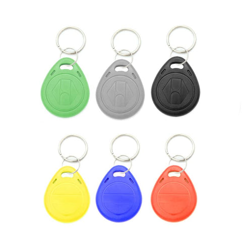SEIWEI 10pcs 125KHZ Plastic Rewritable Writable ID Cards Keyfobs RFID Copy Key Tags Handheld RFID Copier Writer Readers