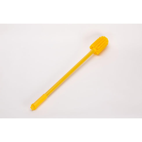 SPARTA 30 Inches Industrial Tank Brush, Yellow Pipe Brush with Handle for Commercial Kitchens, Polyester