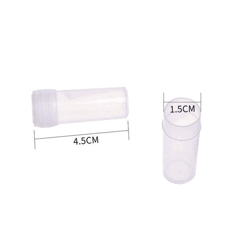 5ml Plastic Test Tubes - Small Vial Storage Container for Lab - 50pcs