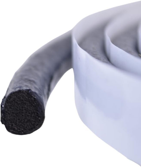 8mm x 10' Foam Core Round Butyl Tape Roll, Auto Glass Adhesive Soft Seal
