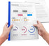 Plastic File Folder 10mm Sliding Bar Report Covers, 10 Pcs, 40 Sheet Capacity for A4 Size Paper