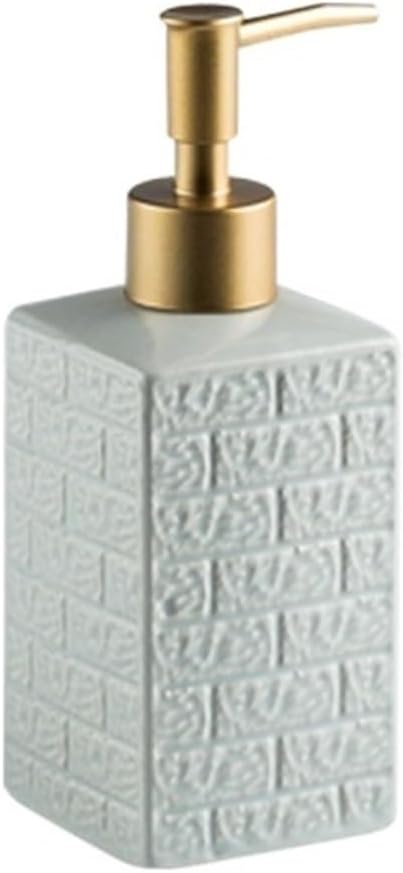 REFKIT Ceramic Lotion sub-Bottling Bathroom Shower Gel Shampoo Hand sanitizer Disinfectant sub-Bottling(Gray Blue)