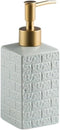 REFKIT Ceramic Lotion sub-Bottling Bathroom Shower Gel Shampoo Hand sanitizer Disinfectant sub-Bottling(Gray Blue)