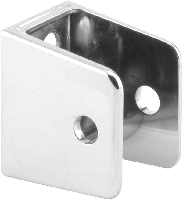 Prime-Line 656-6413 U-bracket for 3/4 In. Panels, Zinc Alloy, Chrome Plated with Fasteners (Single Pack)
