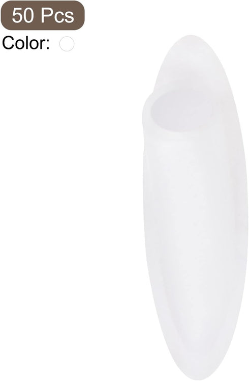 MECCANIXITY 9mm Plastic Pocket Hole Plugs, White Wood Plugs for Pocket Hole Jig, Pack of 50