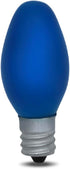 4W C7 Bulb 120V Bulb Bulbs E12 8 Pack lumenivo Replacement Ceramic Blue Incandescent Light for Holiday Decor, Small