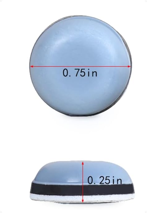 WELANGBN 3/4" (24) Adhesive Furniture Sliders,Self-Adhesive Small Kitchen Appliance Slider Easy to MovIing Kitchen