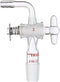 Glass Bent Inlet Adapter with 19/22 Male Glass Joint and 2mm Hose Connection Lab Glassware