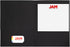 JAM PAPER Two Pocket Textured Linen Presentation Folders - Letter Size Business Folder - Black - 6/Pack