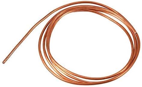 2M Soft Copper Tube Pipe Roll, OD 4mm x ID 3mm for Refrigeration Plumbing