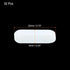 MECCANIXITY Magnetic Stirrer Mixer Stir Bar Rod 20mm/0.79" Cylinder Shape PTFE Coating Magnet White for Laboratory 32Pcs