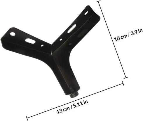 10cm Zerodeko Matte Black Metal Furniture Legs Sofa Leg Cabinet Support Feet for Tv Stand Coffee Table Bathroom Vanity