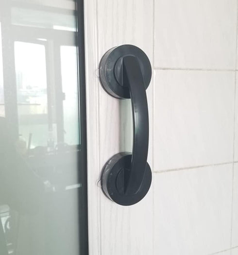 WANLIAN-Powerful Suction Cup Glass Mirror Door Handle, Refrigerator Drawer Bathroom Suction Cup