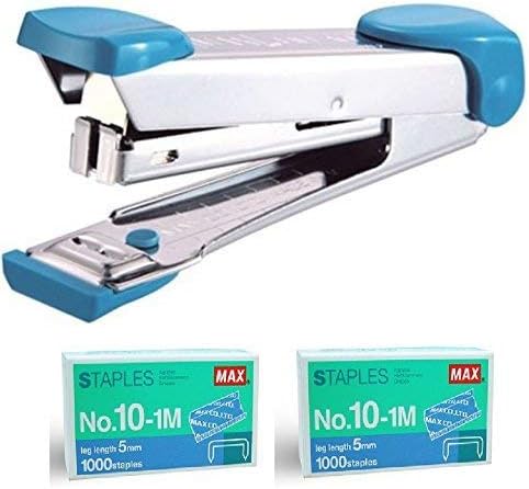 Max HD-10 Stapler Set with 2 Boxes (2000) Staples. Staple Up to 15 Sheets of Normal Paper. by MAX USA CORP.