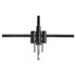 Adjustable Circle Hole Saw Drill Bit Set, Cutter 30-200mm, Heavy Duty Wood DIY Woodworking Tool, Black