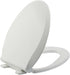 JINGZE Elongated Toilet Seat Slow Close, Quiet Toilet Seat Cover with Never Loosen