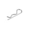 uxcell Clip Pins 2mm Wire Carbon Steel 40mm Length Silver Tone Trailer R Shaped Spring Cotter Fastener Hardware 20pcs