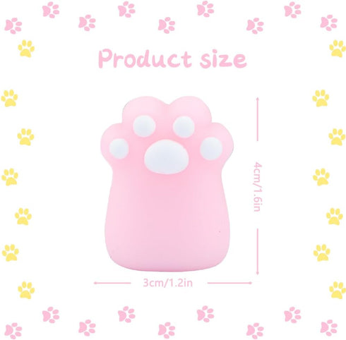 Cat Paw Erasers, 4Pcs 3D Mini Animal Paw Design Erasers for School Office Supply Stationery