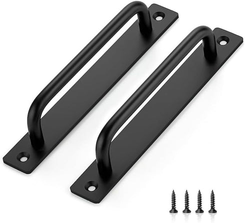 Ravinte Barn Door Handles, 6 Pack Sliding Door Handle, 6.3" Hole Center Zinc Alloy Pulls for Closet Door