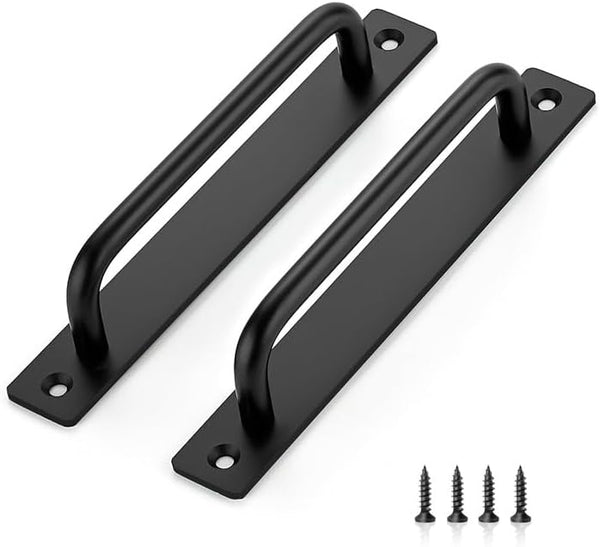 Ravinte Barn Door Handles, 6 Pack Sliding Door Handle, 6.3" Hole Center Zinc Alloy Pulls for Closet Door