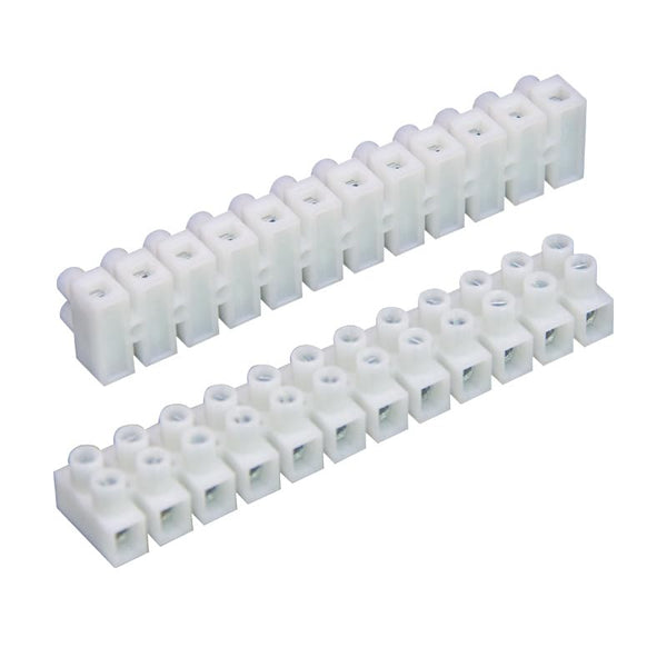 6pcs 450V 35A 12P Double Row Covered Barrier Screw Terminal Block Strip