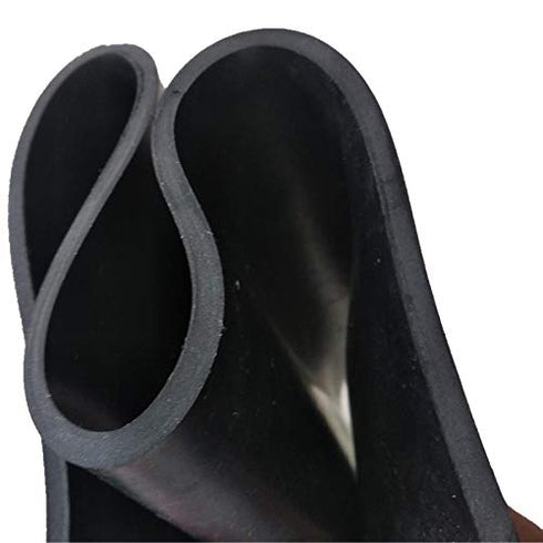 NABOWAN Solid Rubber Sheets, Strips, Rolls 1/8" Thick x 4" Wide x 120" Long for DIY Gasket Material and Padding