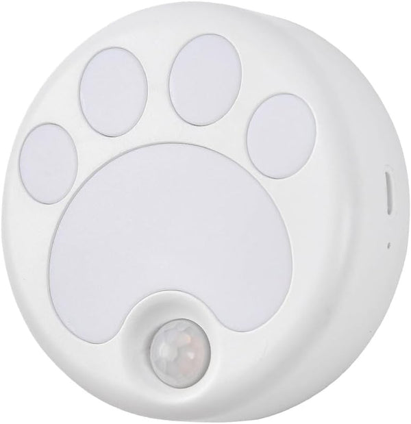 Attivolife Cat Paw Motion Sensor Night Light with Magnetic, USB Rechargeable &
