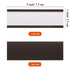 C Channel Magnetic Label Holders, 1x3 Inches with Paper Inserts and Clear Protectors, Pack of 100 Data Card Holders