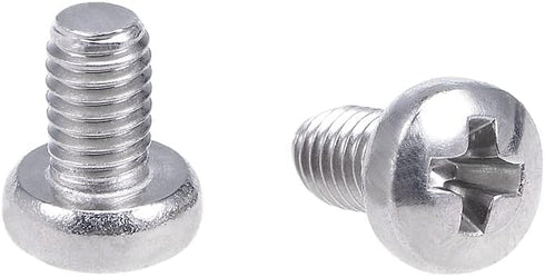 uxcell M3x5mm Machine Screws Pan Phillips Cross Head Screw 304 Stainless Steel Fasteners Bolts 30Pcs