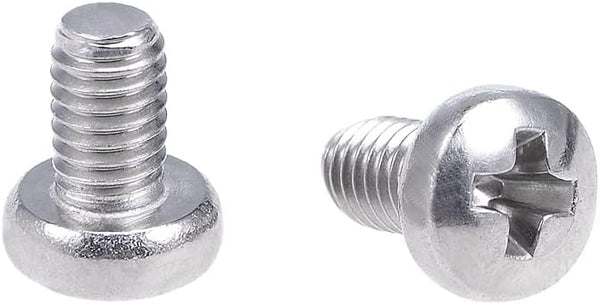 uxcell M3x5mm Machine Screws Pan Phillips Cross Head Screw 304 Stainless Steel Fasteners Bolts 30Pcs