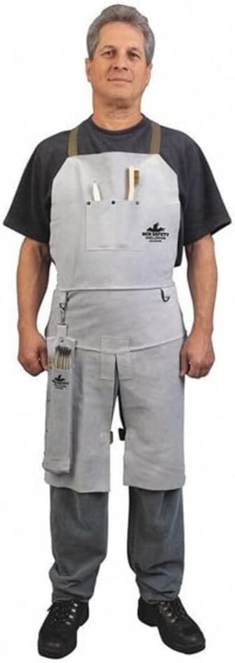 MCR Safety 38236MW 24 by 36-Inch Memphis Split Cow Leather Welding Bib